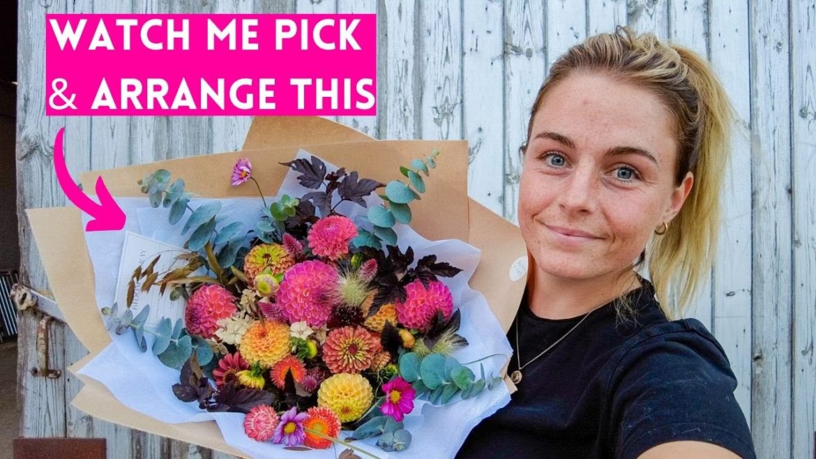 Picking & Making a Hand-Tied Bouquet with Flowers from My Farm [October 22]🌸