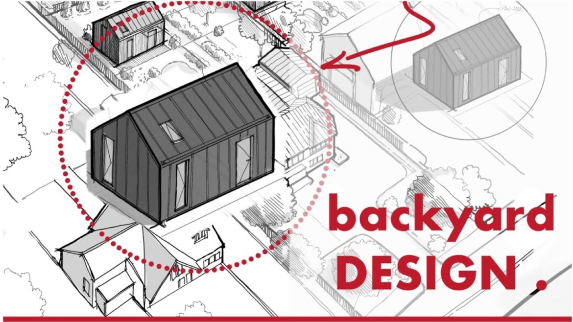 BACKYARD landscape dwelling design - PROCREATE on new iPad pro