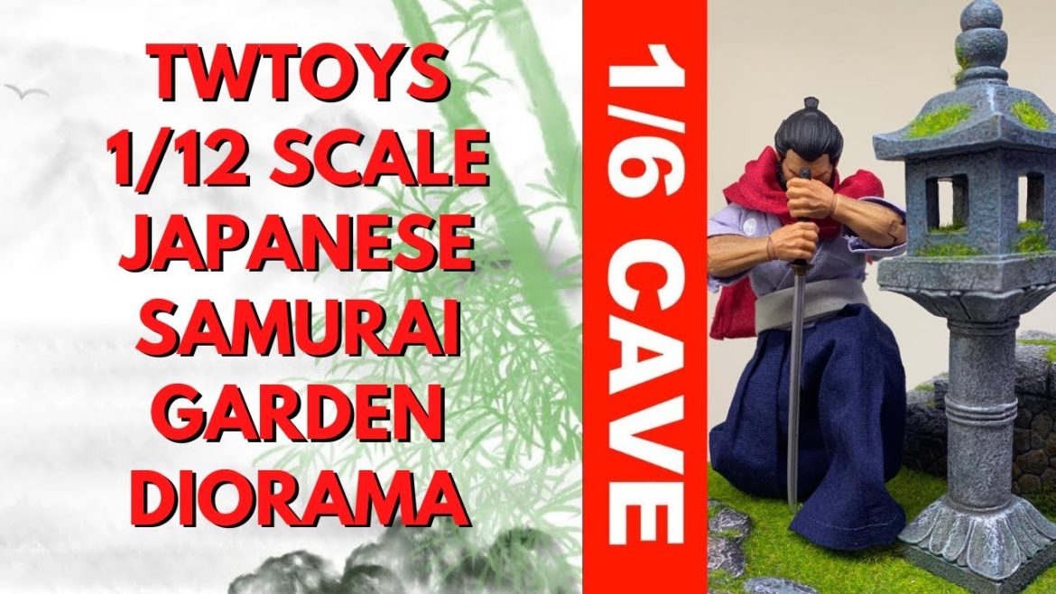 TWTOYS 1/12 SCALE JAPANESE GARDEN DIORAMA FOR MEZCO & MARVEL LEGENDS 1/6 CAVE