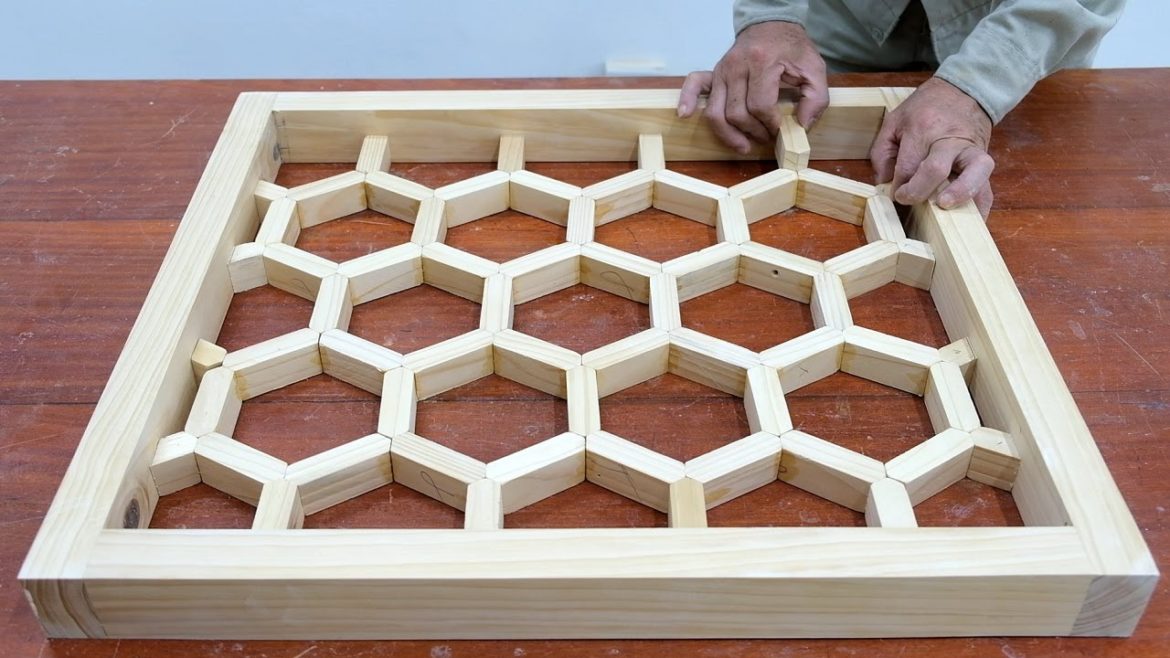Woodworking Plans Great Your Garden Project - DIY Make Honeycomb Coffee Table Using Epoxy Glue