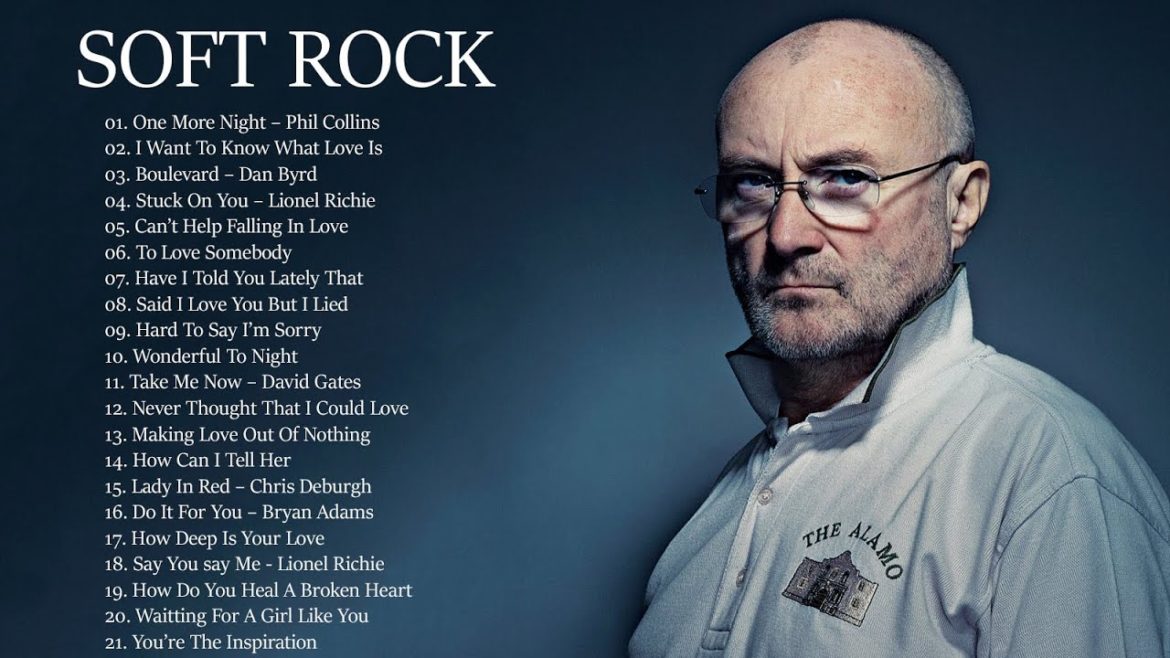 Phil Collins , Michael Bolton, Rod Stewart, Air Supply, Bee Gees  - Soft Rock 70s 80s 90s Hits