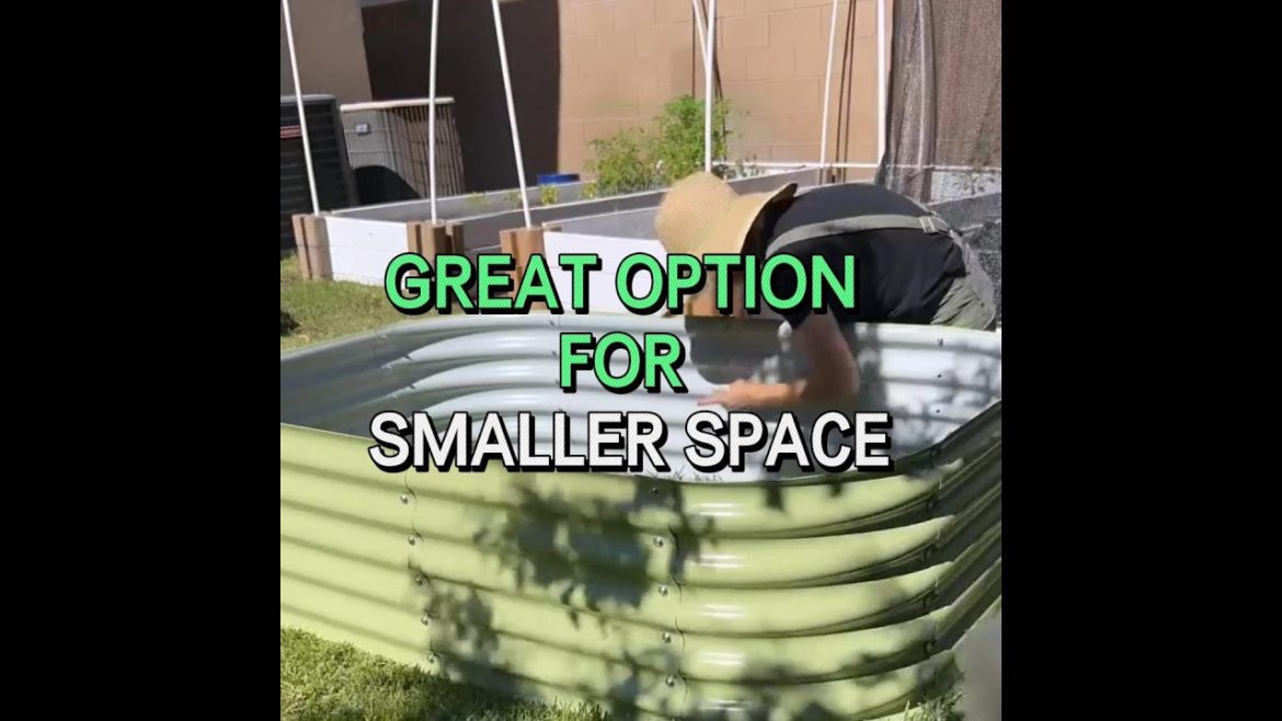 Great option for smaller space. Customize your garden bed.