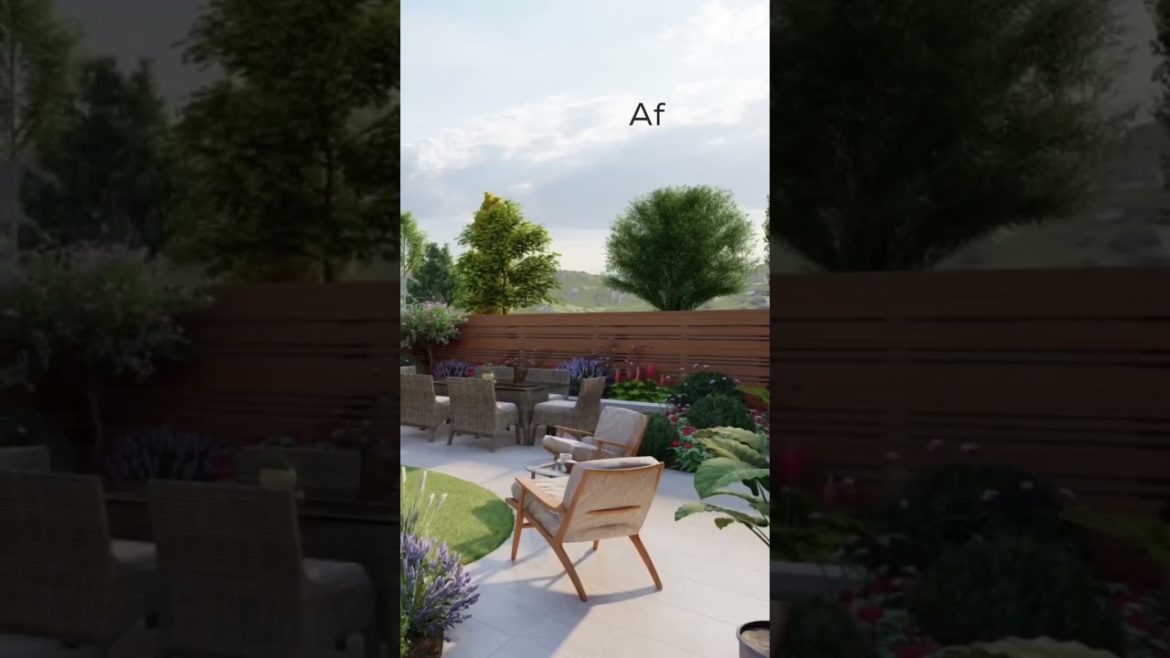 Before and after transformation of backyard #shorts #garden #shortvideo