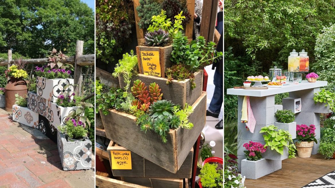 35+ The Best Cinder Block Garden Design Ideas In Your Front Yard | DIY Gardening
