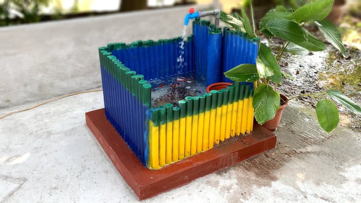 Garden design- ❤️ DIY an aquarium with water pipes easily