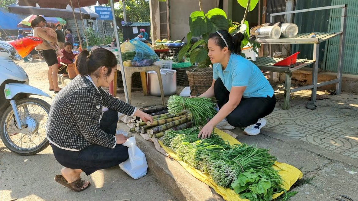 Harvest Vegetable Garden & Sugarcane Goes to the Market To Sell | Lý Thị Ca