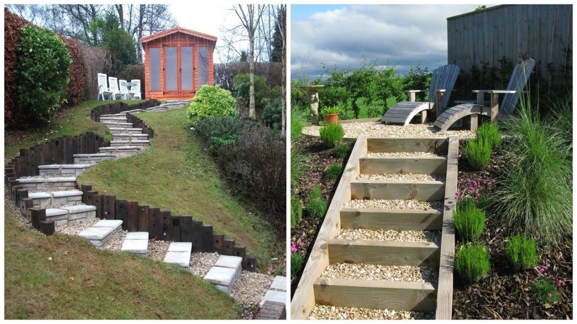 Landscaping ideas: steps and stairs in a sloping garden plot! 40 ideas! Landscaping ideas: steps and stairs in a sloping garden plot! 40 ideas!