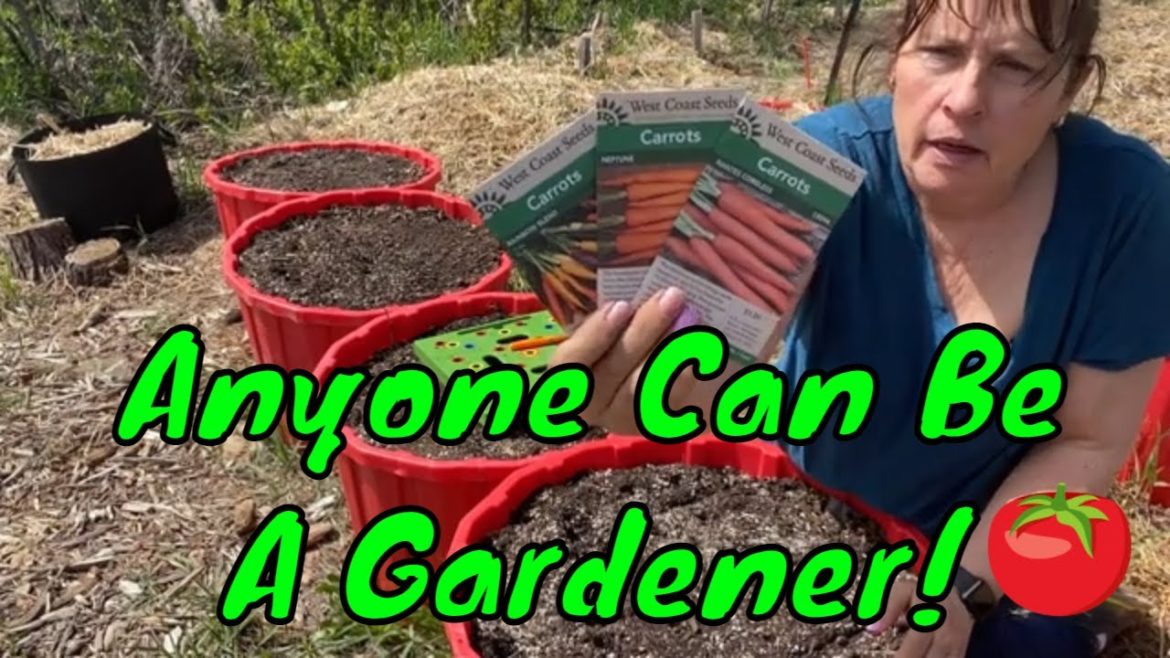 Anyone Can Be a Gardener! - Container Gardening 101 - Planting Carrots in Containers