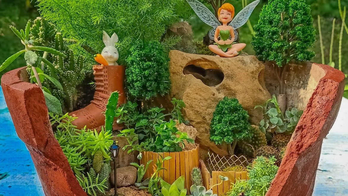 DISH GARDEN DESIGN IDEAS : Broken Clay Pot Transform Into A Fairy Garden ๐ฆ๐ฟ๐ต( FINAL LOOK ) DISH GARDEN DESIGN IDEAS : Broken Clay Pot Transform Into A Fairy Garden ๐ฆ๐ฟ๐ต( FINAL LOOK )