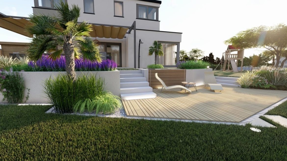 EXOTIC Garden Design by the LAKE in Austria / Garden Design in SketchUP