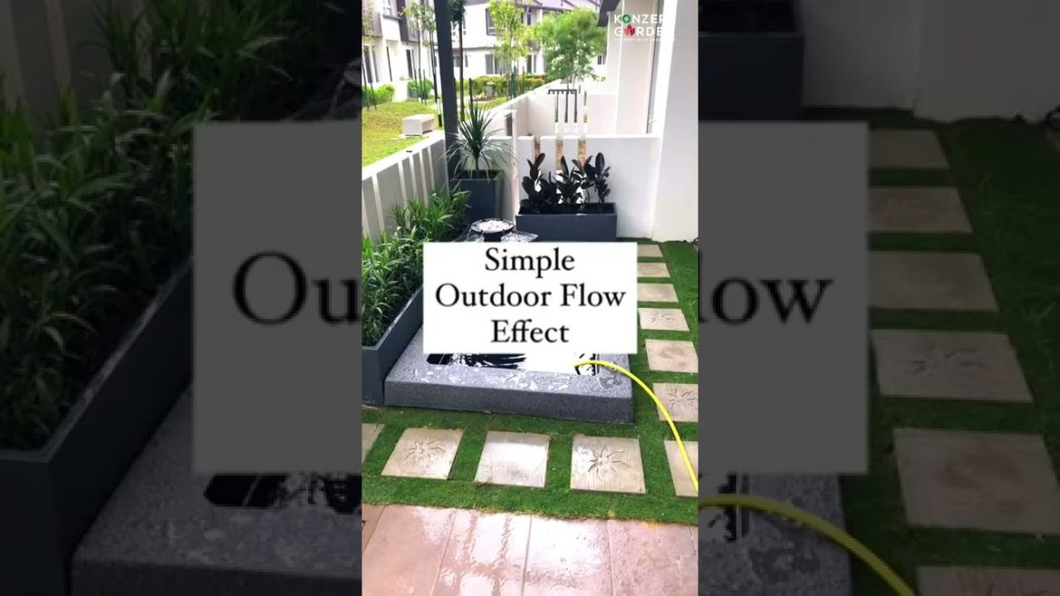 Modern Fish Pond Installed at the backyard | Landscape Design Malaysia
