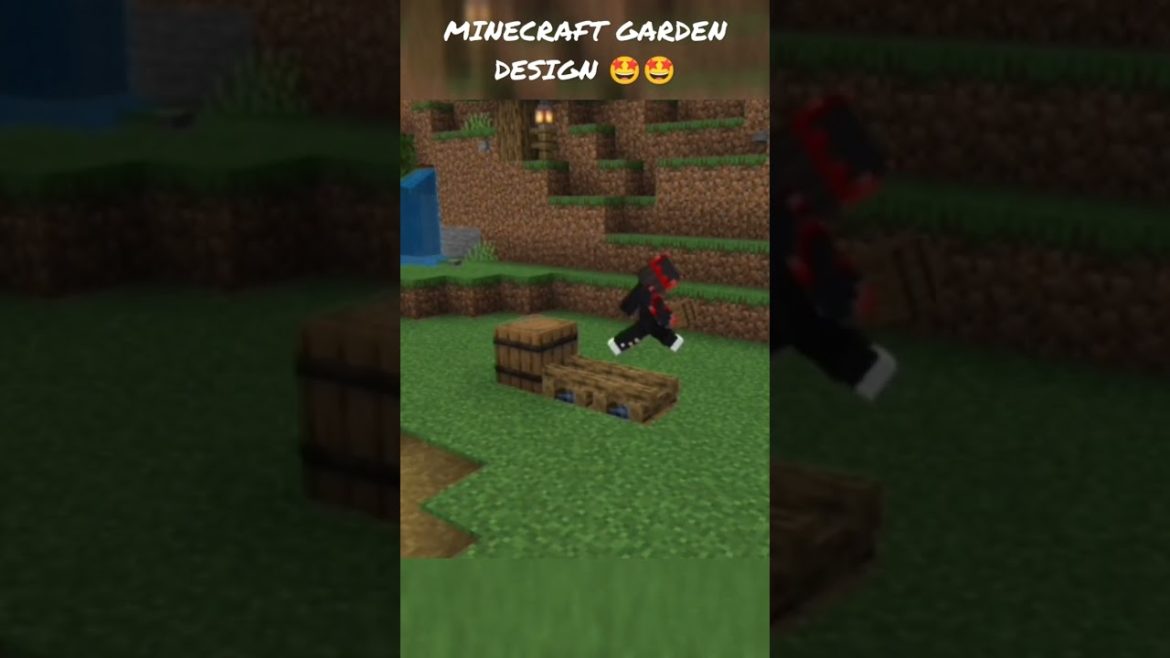 MINECRAFT BEAUTIFUL GARDEN DESIGN 🤩🤩 | #shorts #minecraftshorts #shortsvideo