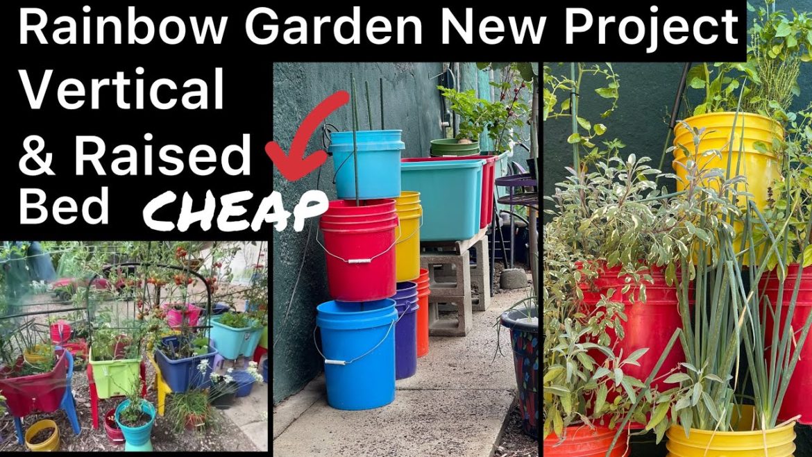 How to Setup Vertical Gardening, Trellis TUBING, RAISED BED Container Garden Blocks or Ladder Setup