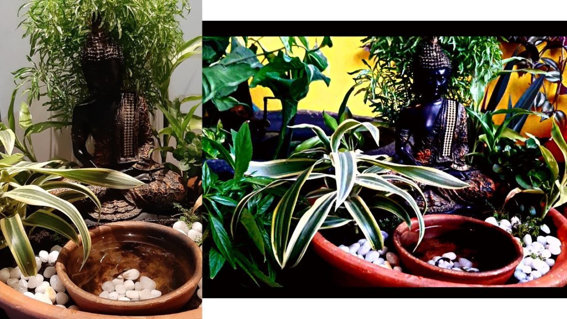 Buddha Zen Garden Setup/easy decor/buddha home decor/ buddha garden landscape design|| DIY BUDDHA||