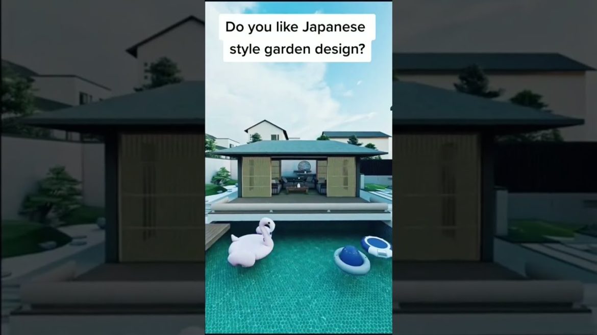 Japanese style garden design #shorts