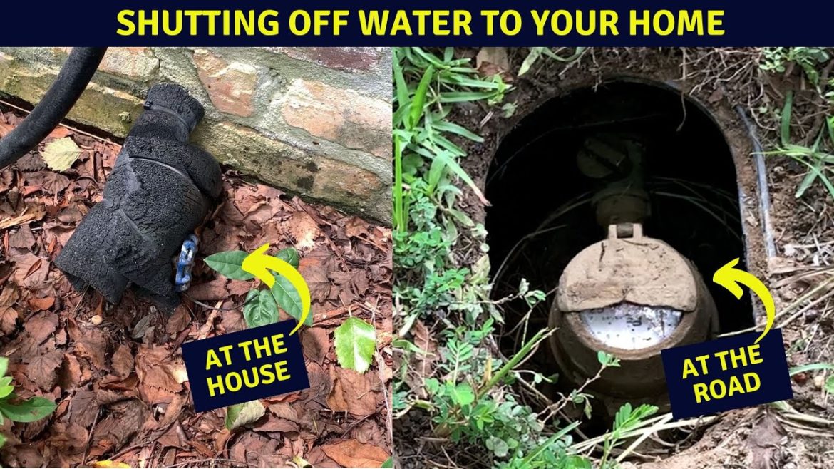 Two ways to shutoff the main water supply to your house. Two ways to shutoff the main water supply to your house.