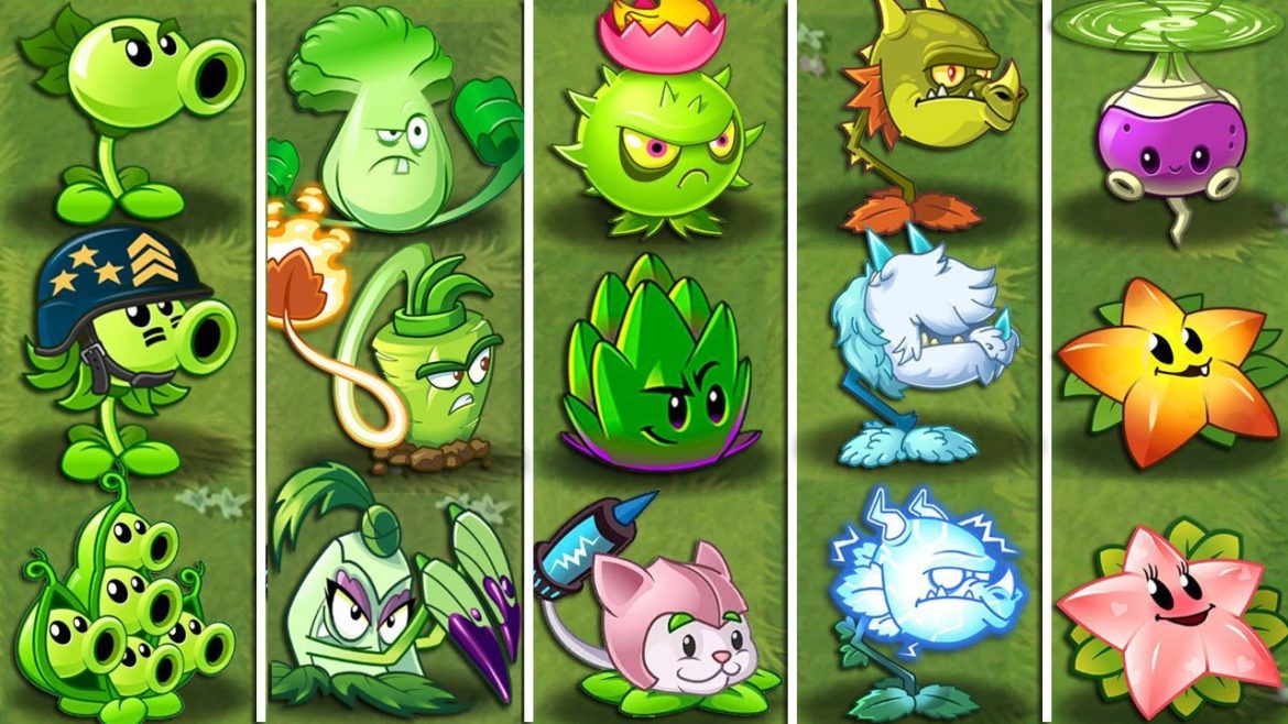 Pvz 2 Discovery - Every Plant Evolution NOOB - PRO - HACKER - GOD!