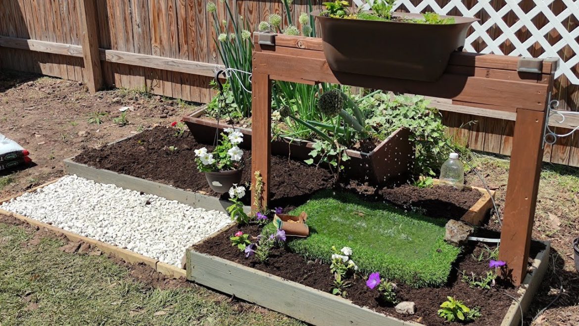 Old DIY Garden Fountain Renewed / Ma fontaine du jardin réhabilitée