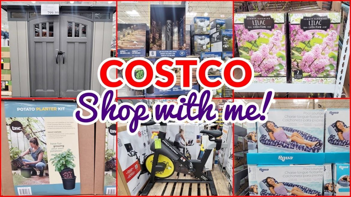 COSTCO SHOP WITH ME NEW FINDS! SUMMER 2022 ITEMS GARDENING ESSENTIALS PLANTS WORKOUT EQUIPMENT
