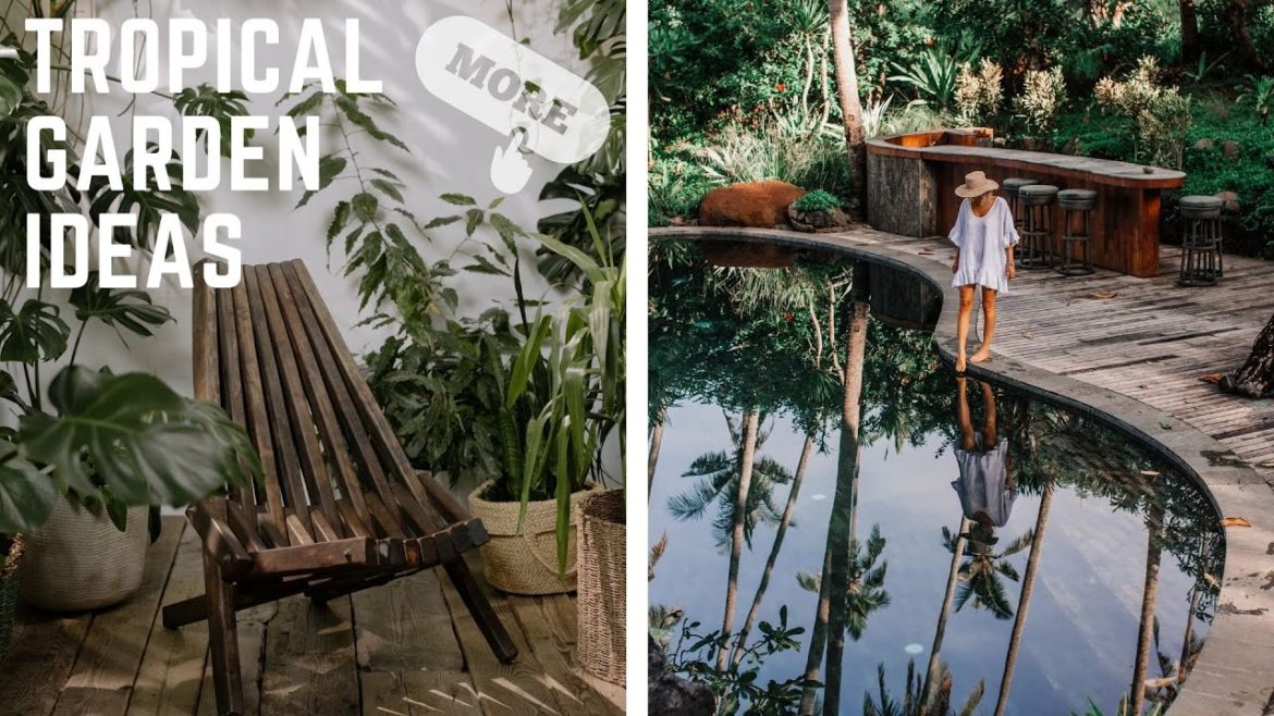 Tropical Garden Design / Front Yard and Backyard Landscaping Ideas Pictures - Part 3