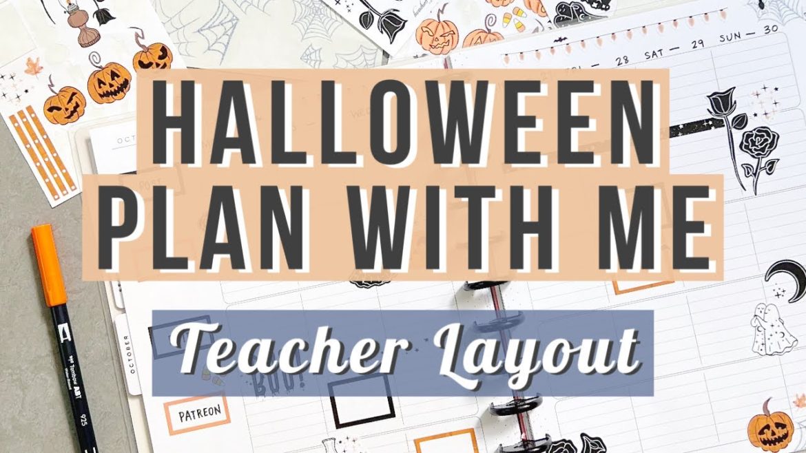 Halloween Plan With Me – Happy Planner Teacher Layout feat. Martinez Sticker Company! 2022 Halloween Plan With Me - Happy Planner Teacher Layout feat. Martinez Sticker Company! 2022
