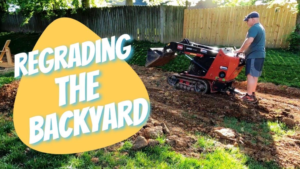 Regrading The Backyard // Smoothing Things Out Before Top Soil and Sand