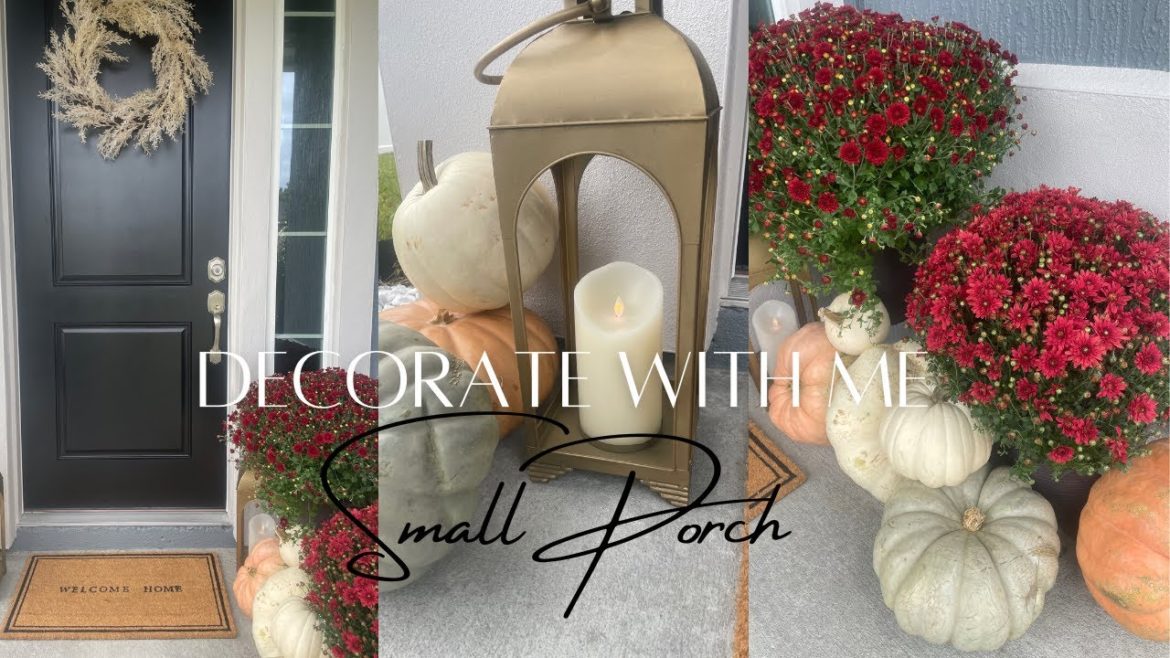 DECORATE WITH ME | SMALL PORCH FALL EDITION 2022 | TARGET, HOMEGOODS & MORE
