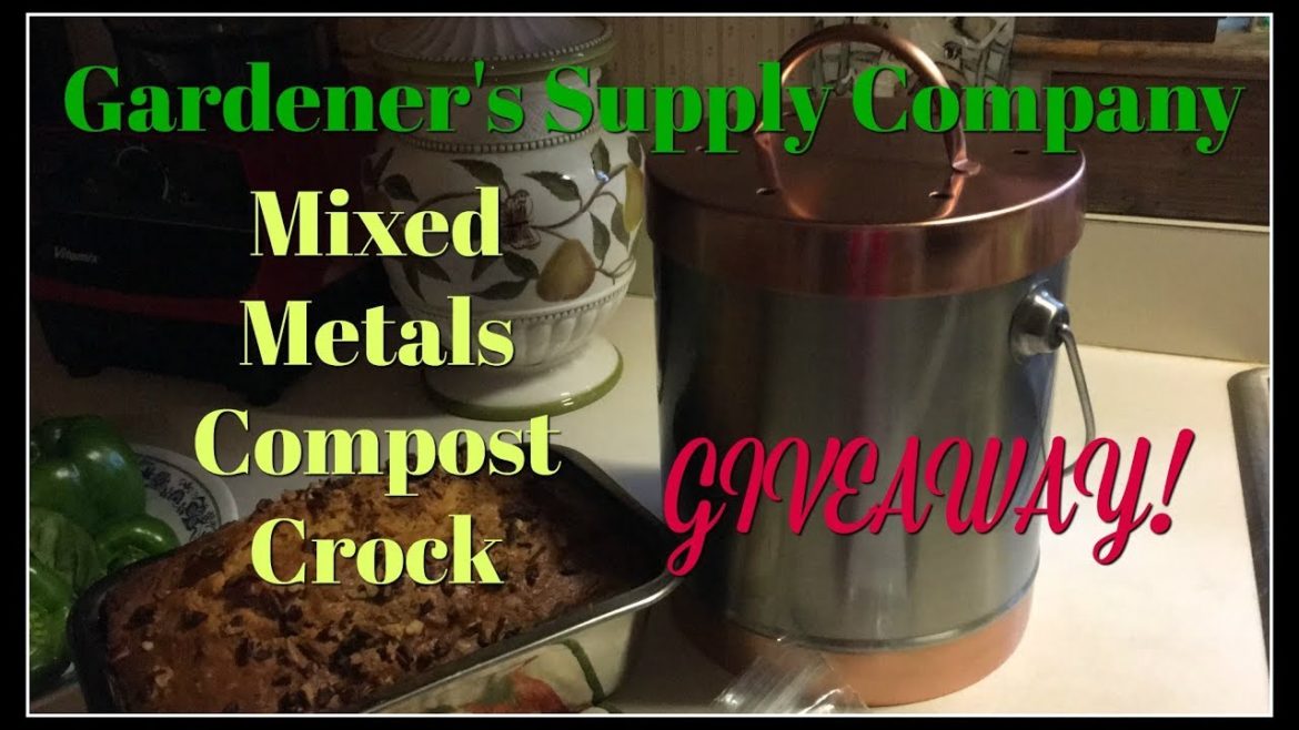 GIVEAWAY! Mixed Metals Compost Crock~Gardener's Supply Company!