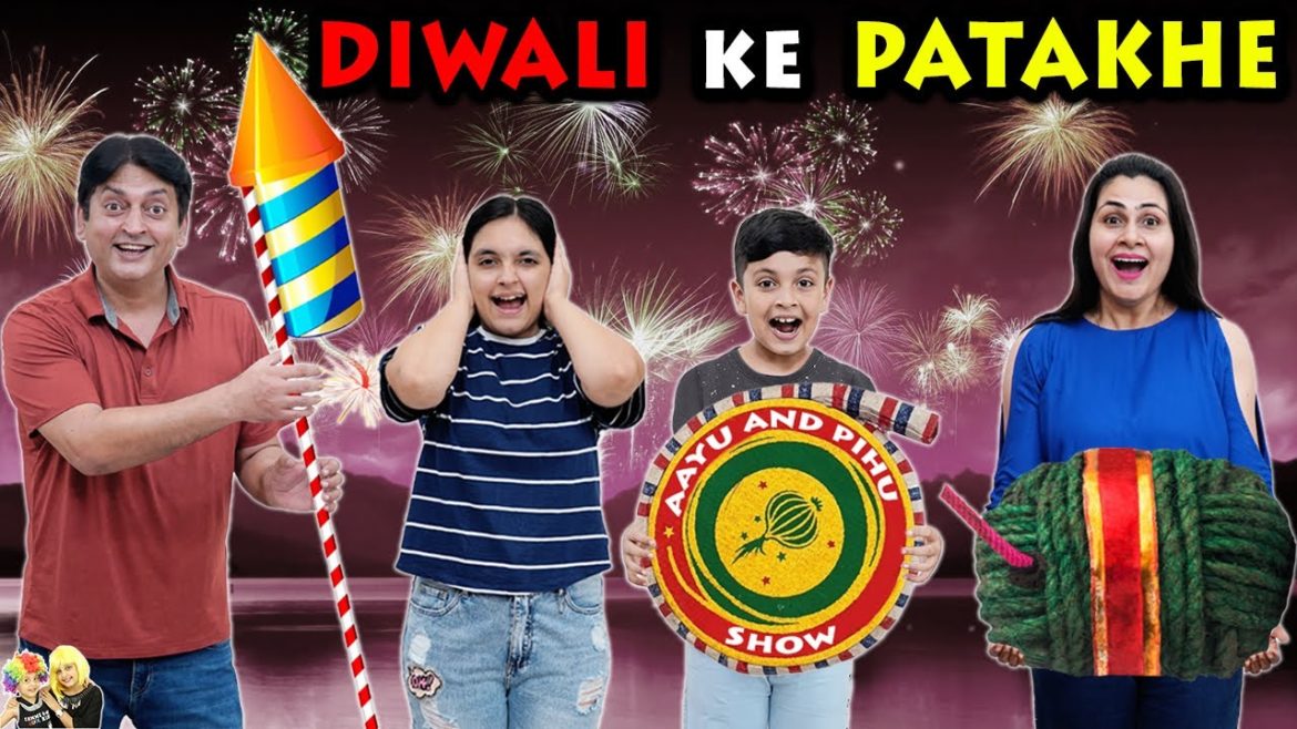 DIWALI KE PATAKHE | Deepawali celebration with family | Aayu and Pihu Show