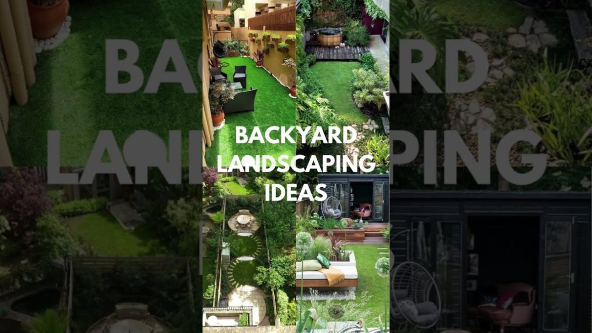 Backyard Landscaping Ideas #shorts #smallgarden #landscaping #gardendesignideas #gardenideas