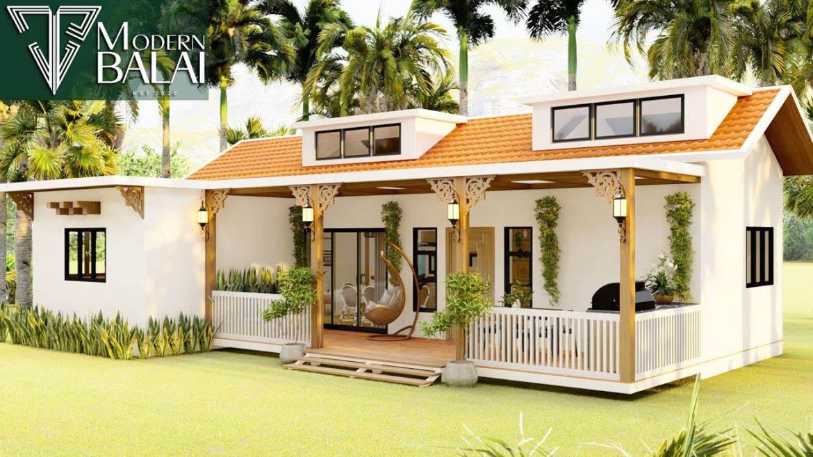 Simple Life in a Farmhouse 3-Bedroom Tiny House Design Idea | 6.6x13 Meters