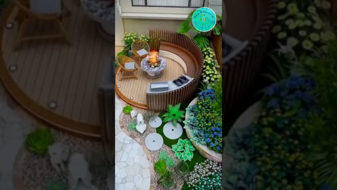 how to design home garden 🏡 || DIY garden ideas #shorts