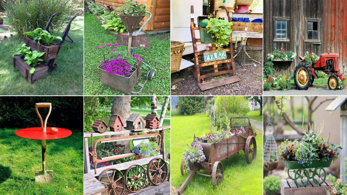 20 Artistic Farm Equipment Repurposing Ideas For Home And Garden Decor 20 Artistic Farm Equipment Repurposing Ideas For Home And Garden Decor
