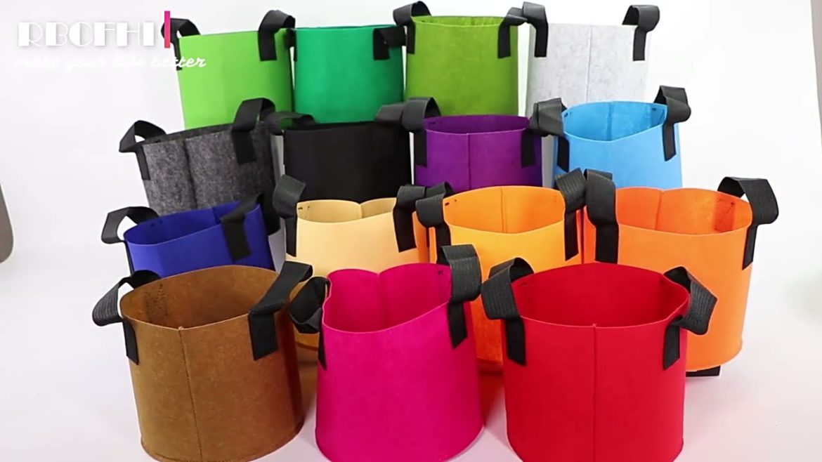 Gallon Garden Grow Bags Flower Vegetable Aeration Planting Pot Container Planter Pouch With Handles.