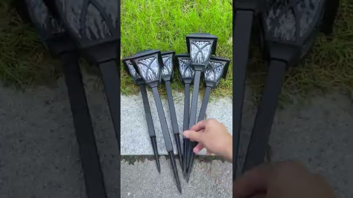 Solar Outdoor Lights-2 Pack Waterproof Solar Pathway Lights-Solar Lights for Walkway #shorts