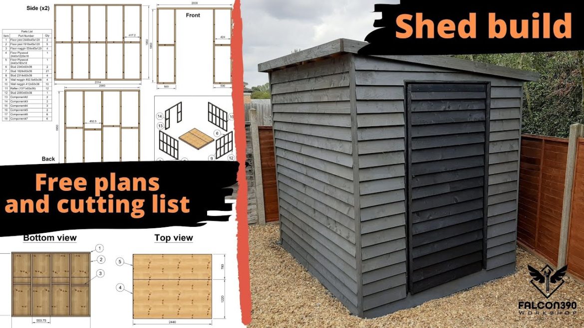 Building a garden shed. Time-lapse with free shed plans. Building a garden shed. Time-lapse with free shed plans.
