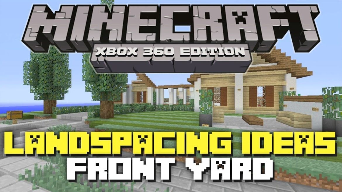 Minecraft Xbox 360: Landscaping Ideas & Tutorial! (Front Yard)