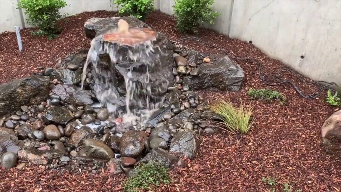 Backyard Landscaping Ideas With Sod, Irrigation, Water Feature Backyard Landscaping Ideas With Sod, Irrigation, Water Feature