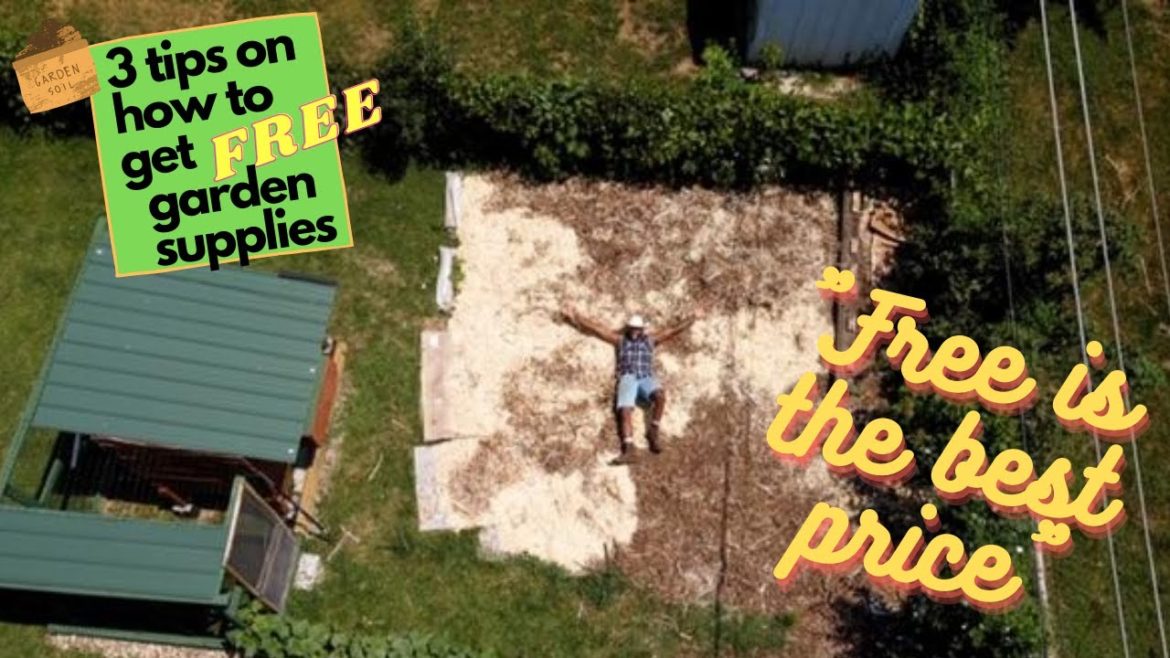 3 Tips on how to get FREE garden supplies - How I started my Mulch Garden - Part #1