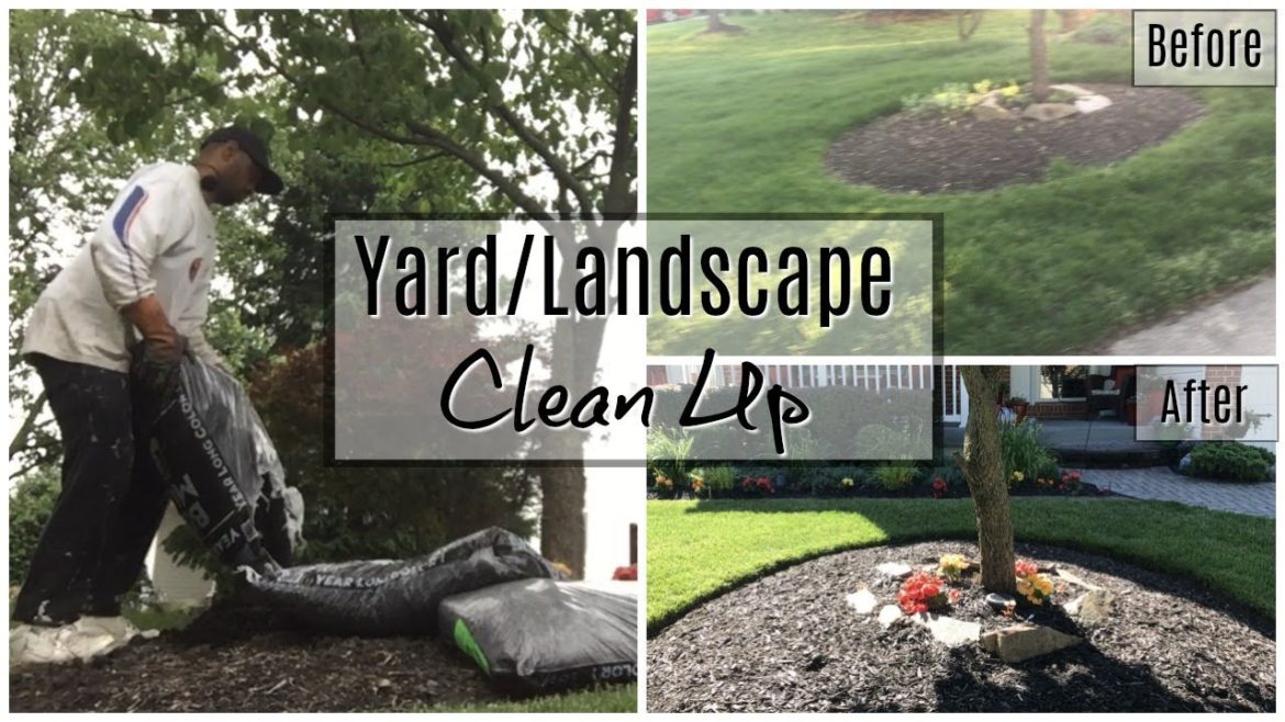 Start to Finish Front Yard/Landscape Clean Up | Time Lapse Before & After