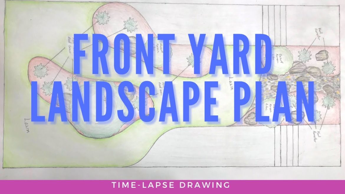 Front Yard Landscape Design Idea | Timelapse Drawing Front Yard Landscape Design Idea | Timelapse Drawing