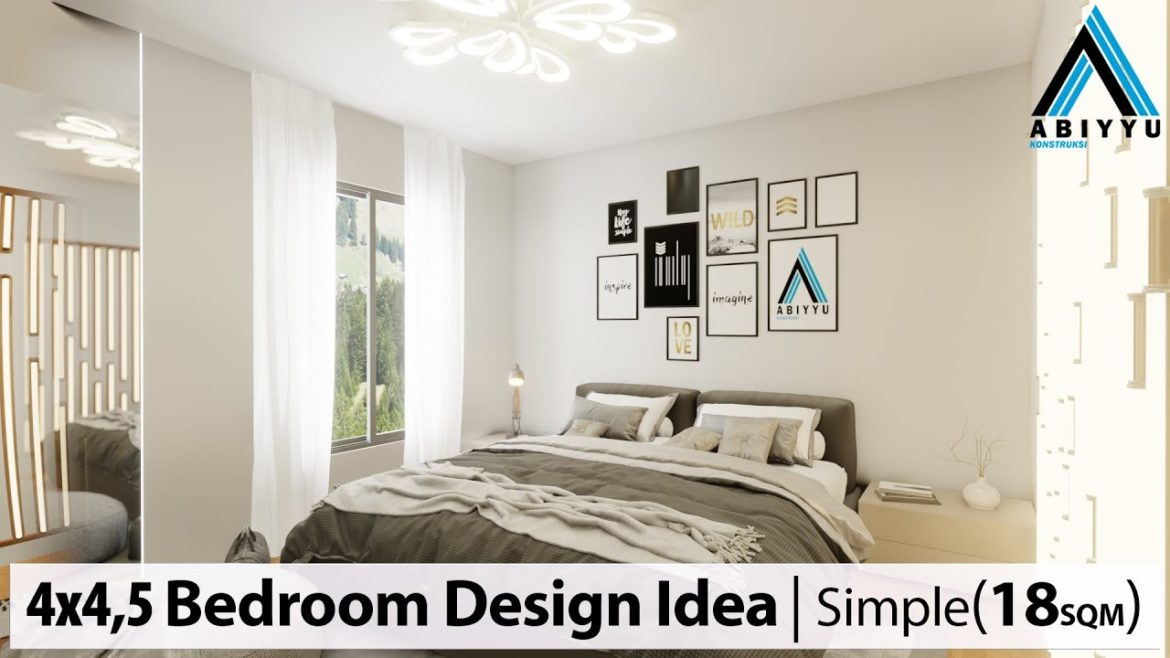 Bedroom Design Idea | Bedroom Makeover | Decoration Ideas For Small Room 4x4,5 M (18 Sqm) #bedroom
