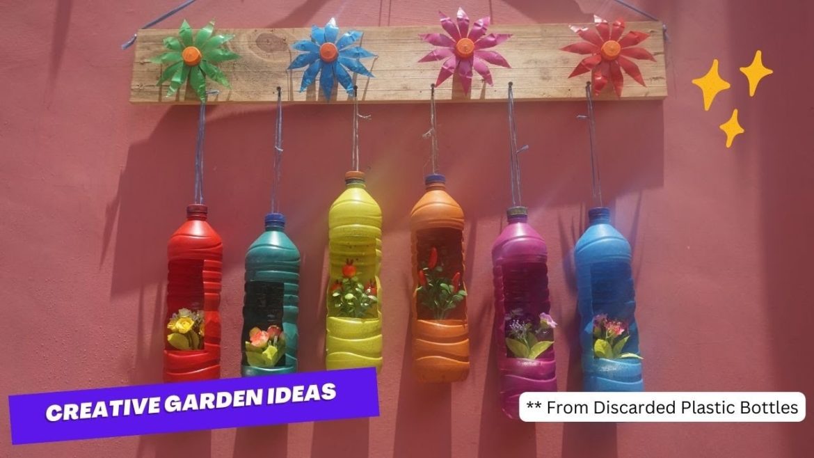 Ideas to Recycle Plastic Bottles to Make a Beautiful Hanging Garden