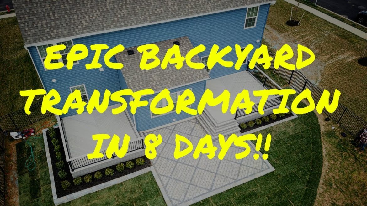 8 Day Backyard Transformation - Deck, Patio, and Landscaping Makeover!