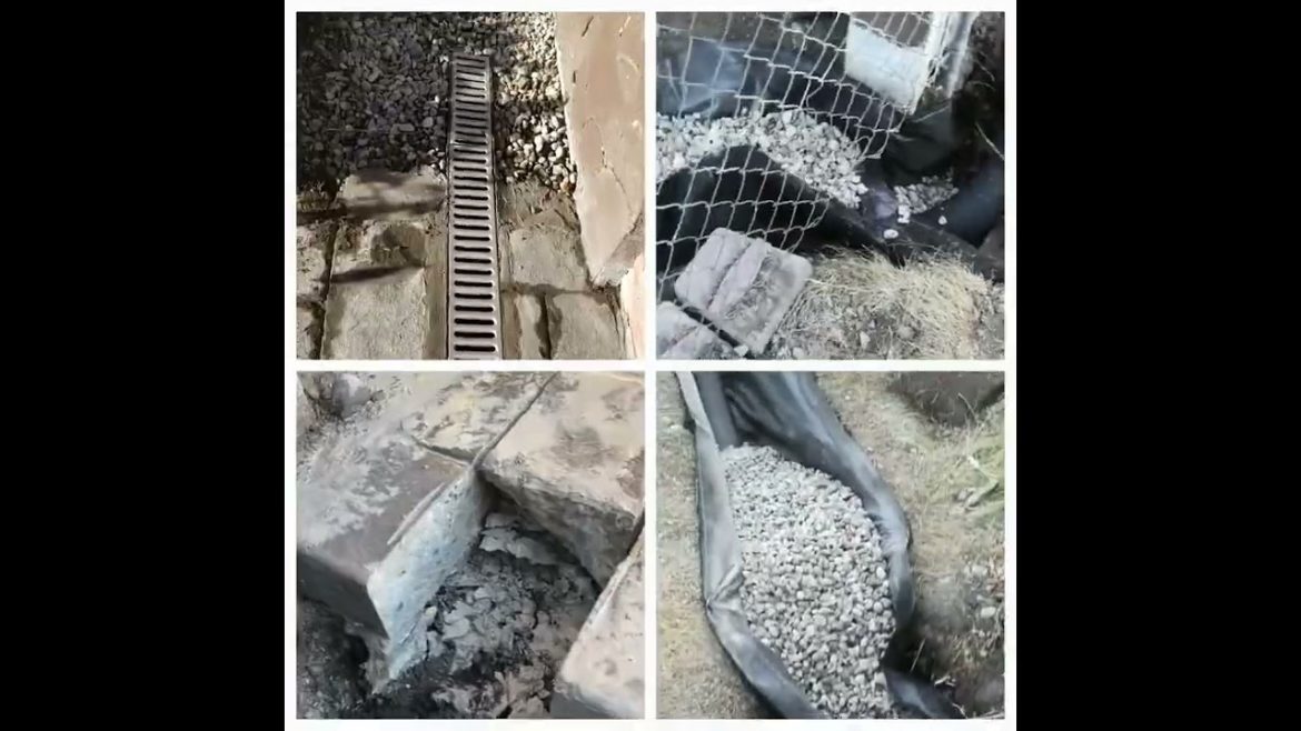 multi-screen video #How to install channel drain? #drainagesystem #calgary #frenchdrain #landscaping