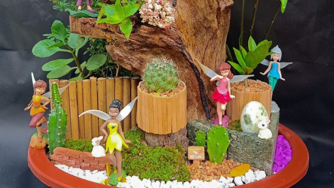 MY TINKER BELL DISH GARDEN DESIGN 🌿🥰