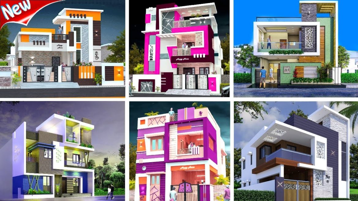 Top 100 Two Floor FRONT ELEVATION designs Idea for Small House | Modern House 3d Front View Designs