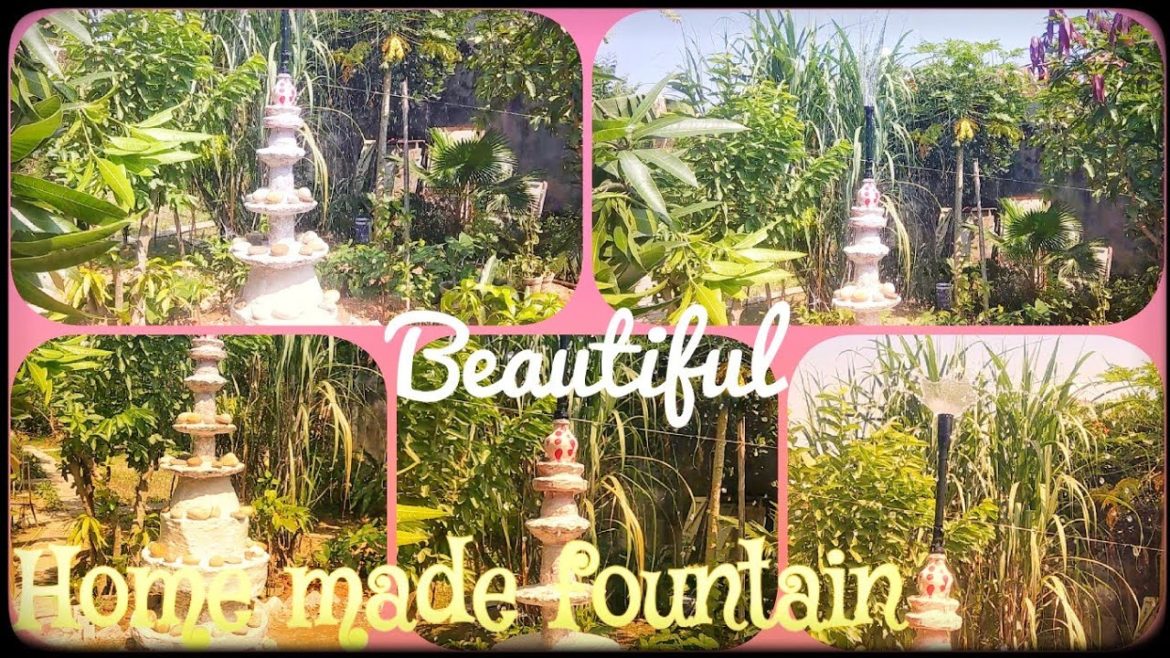Home made beautiful fountain 🎆 home garden fountain