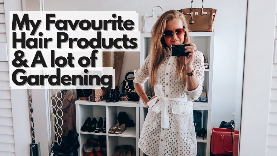 My favourite Hair Care Products & A lot of Gardening | vlog 54 | isdaniellenicole