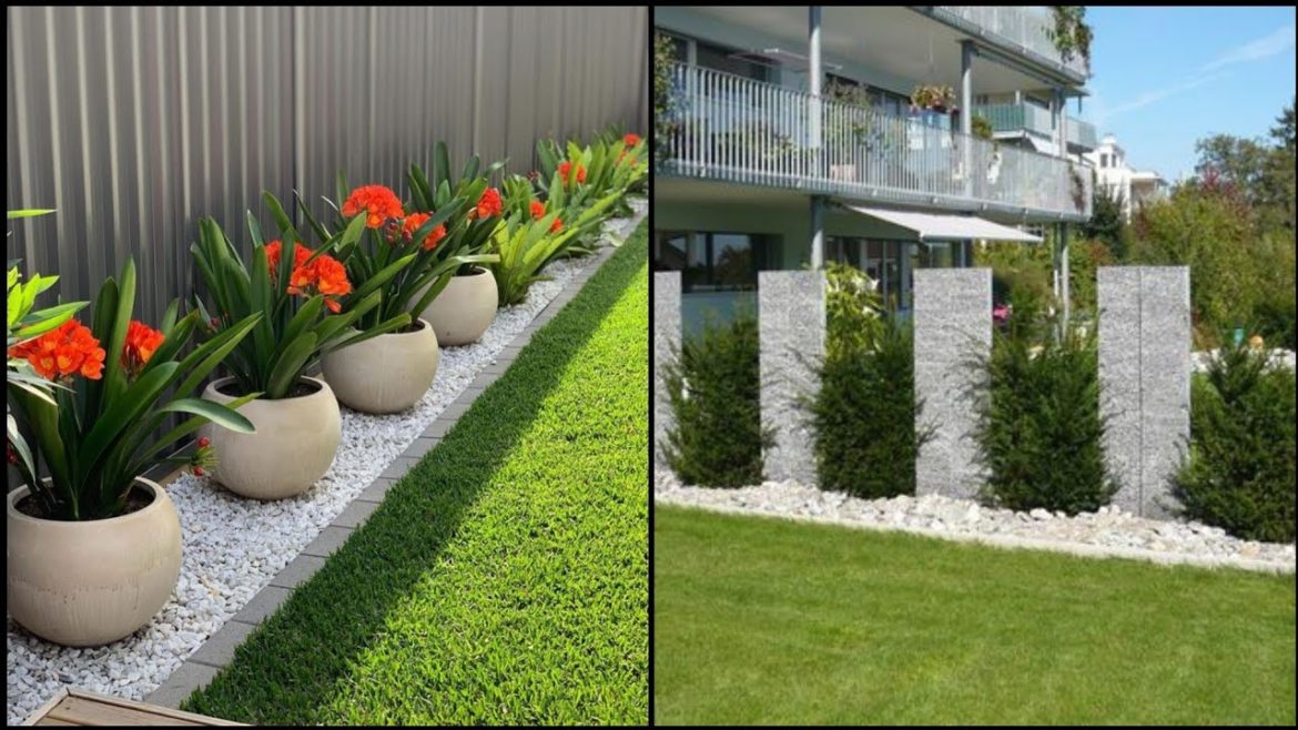 Garden stylish and modern landscaping design and ideas